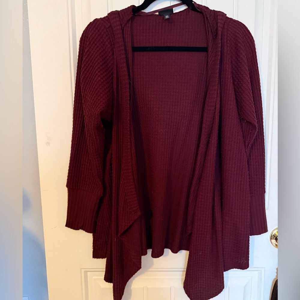 Torrid Open-Front Hooded Cardigan - Size 00 - Picture 1 of 3